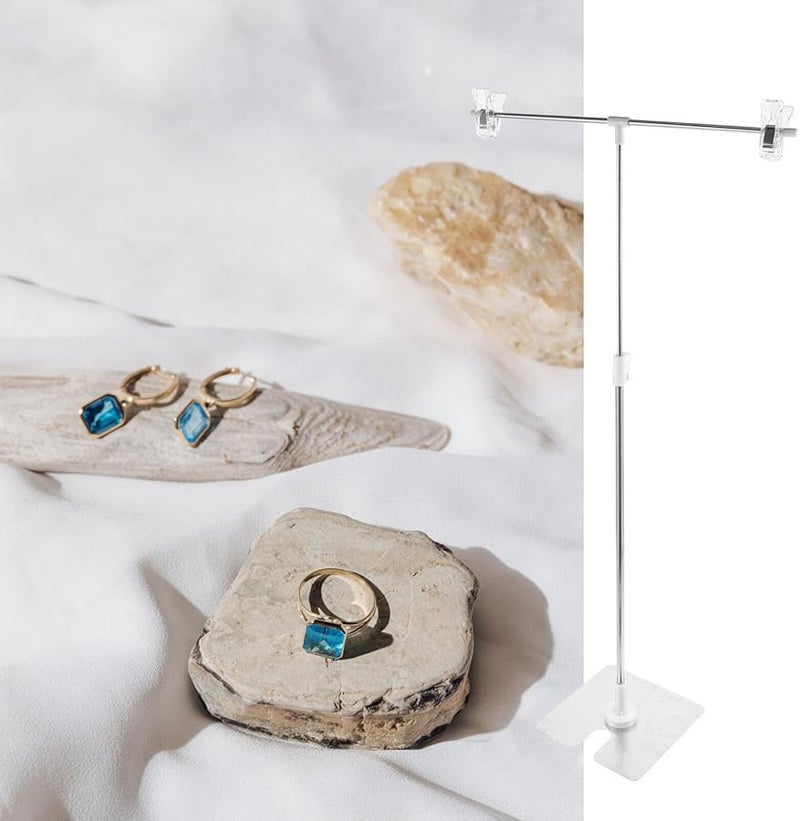 White Photography Backdrop Stand Shelf For Professional Studio Props - Image 2